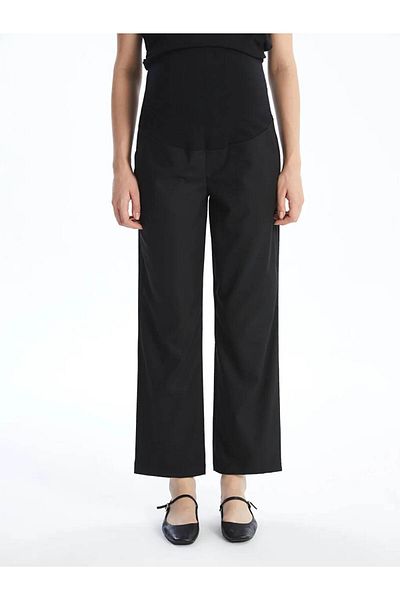 LC Waikiki Lcwaikiki Maternity Black Tummy Panelled Maternity Pants