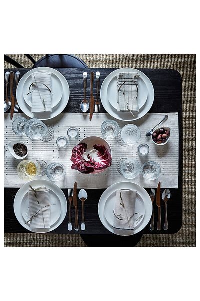 IKEA Vårarv Table Runner 35x150 Cm – Reversible Dark Grey/natural, Elegant & Durable Table Accent