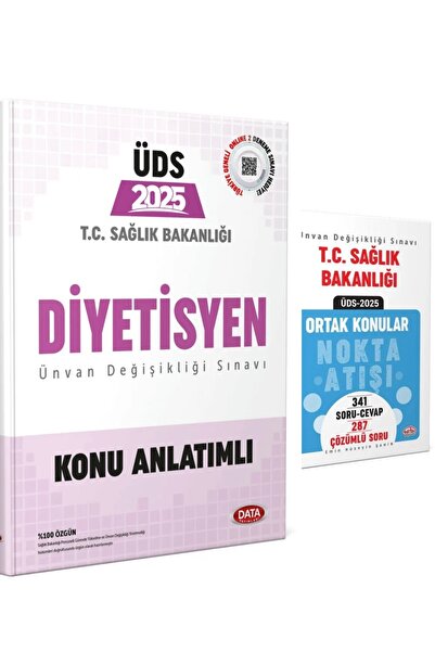 Data Yayınları 2025 T.C. Sağlık Bakanlığı ÜDS Diyetisyen Konu+Ortak konular 2...