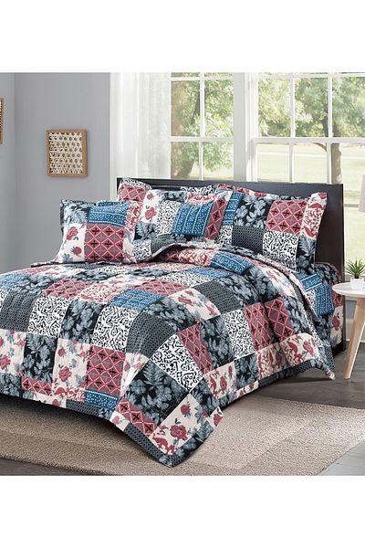 Generic Compressed Comforter Set Twin Size Tow color, 4 Pieces, Single Size 160x210cm G3