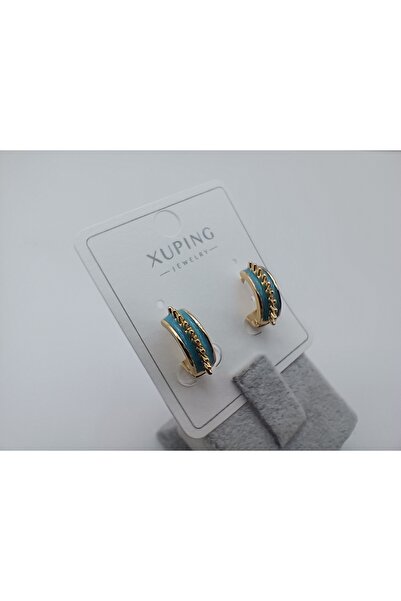 XUPING JEWELRY Tek Renk Diken Desenli Mineli Çelik Küpe