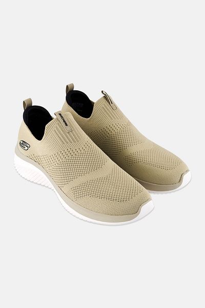SKECHERS Men Ultra Flex Demchek Slip On Outdoor Shoes, Taupe