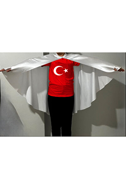 Asyabayrak 29 Ekim Atatürklü Pelerin Ve Türk Bayraklı T-shirt Seti 23 Nisan-1...