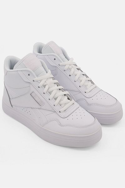 Reebok حذاء تنس نسائي Court Advance Bold Lace Up، باللون الأبيض