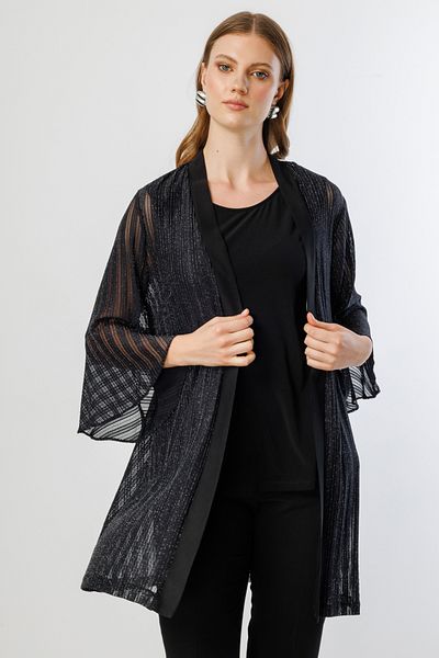Ekol Glittery Tulle Jacket with Inner Tank Top