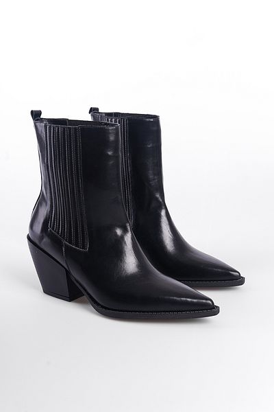 Capone Outfitters Γυναικείες καουμπόικες μπότες - μυτερές μύτες και πλαϊνά ελαστικά