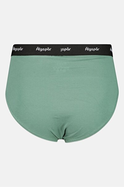 Algspar Men 3 Pcs Brand Logo Boxer Brief Set, Multicolor