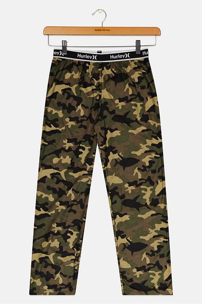 Hurley Kids Boy Pull On Camouflage Pajama, Multicolor