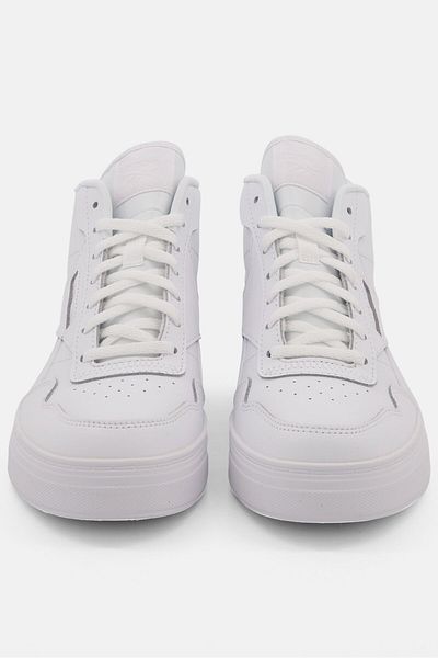 Reebok حذاء تنس نسائي Court Advance Bold Lace Up، باللون الأبيض
