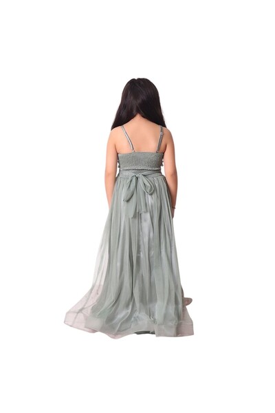 Ahsenimbebe ASKILI ROBA ÇAPRAZ SİM İP UZUN GEZBOY ABİYE ELBİSE