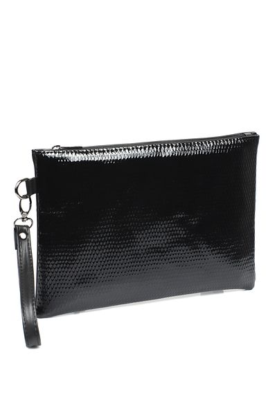 Capone Outfitters Paris Clutch für Damen aus Lackleder mit Schlangenmuster