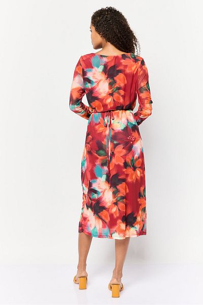 Kathy Ireland Women Floral Print Midi Dress, Multicolor