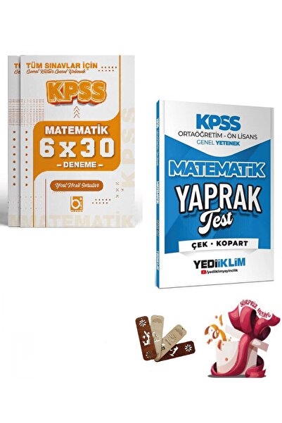 Yediiklim Yayınları Yediiklim 2026 KPSS Lise Ortaöğretim Ön Lisans Matematik ...