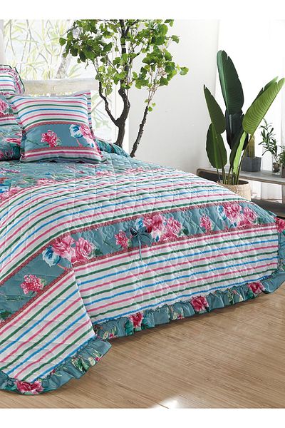 Generic Compressed Comforter Set Twin Size Tow color, 4 Pieces, Single Size 160x210cm G2