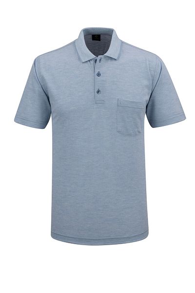 Çizgi Triko Ανδρικό μπλουζάκι Polo Neck Classic Fit με τσέπη - 5113