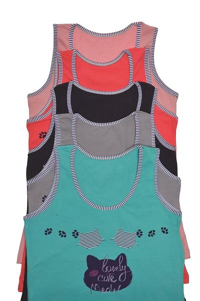 Nicoletta Tricou pentru fete cu bretele late imprimate 5 pachete Lycra Mixcolor