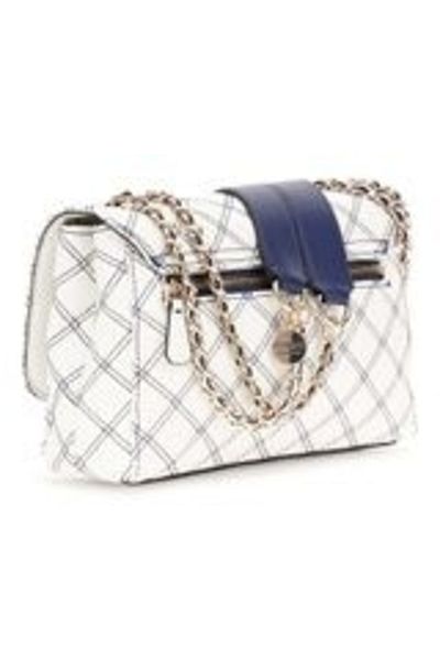 Guess Jeans Geantă de mână albă albastră 9200 blugi Guess