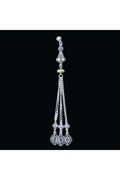 TESBİHCİBABA Cage Design Triple Ring Rosary Tassel