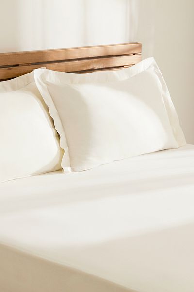 Kaşmir Home Basic 100% Cotton Double Bed Sheet Set Offwhite