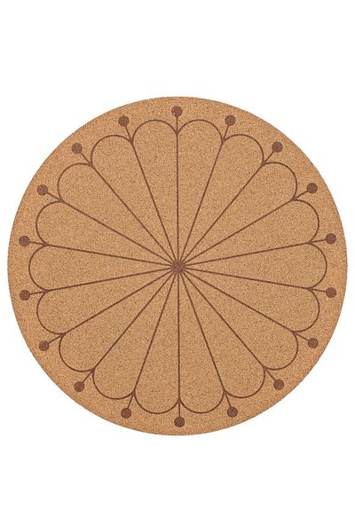 IKEA SVARTVIDE Place Mat, Cork/Patterned, 35 cm