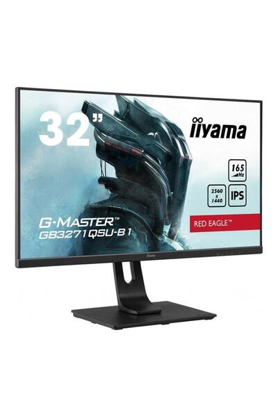IIYAMA Monitor iiyama G-Master Red Eagle GB3271QSU WQHD IPS 165Hz 1ms FreeSync Premium 2xHDMI 2xDP