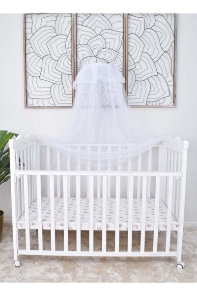 Star Kids Wooden Bed with Mosquito Net