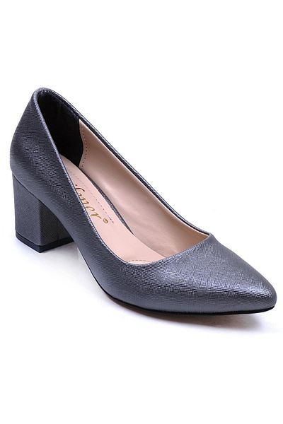 Ustalar Ayakkabı Çanta Gray Women's Heeled Shoes - 360.410 Model