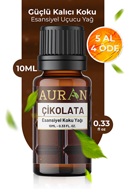 AURAN Çikolata Saf Esansiyel Uçucu Yağ Buhurdanlık Yağı Difüzör Esansı Aromat...