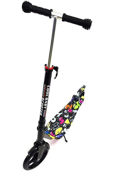 Generic Foldable Kick Scooters for Kids, Ages 6-12, Big Wheels, Adjustable Handle, Rear Fender Brake