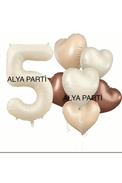 ALYA PARTY Цифровий фольгований повітряний кулька та ретро кольоровий серцепо...