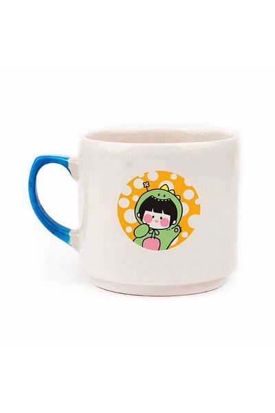 PALTO TASARIM Shiny Mystic Mug - Dina Cream Kawaii Mug