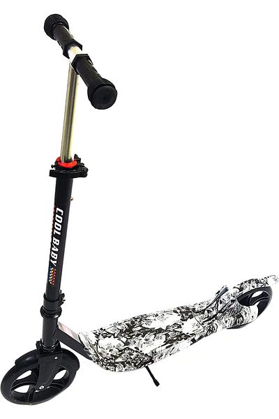 Generic Foldable Kick Scooters for Kids, Ages 6-12, Big Wheels, Adjustable Handle, Rear Fender Brake