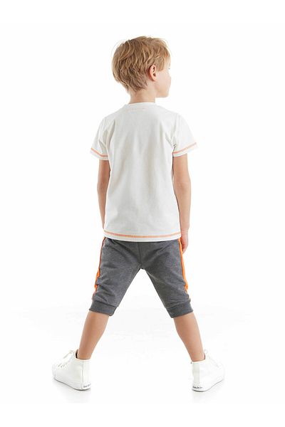 Denokids Dino At Work T-Shirt-Capri-Shorts-Set für Jungen