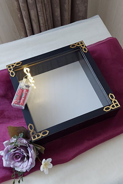 Verda Çerçeve إطار وردة عميقة باللون الأبيض مقاس 25 × 25 سم بدون اسم! صندوق ا...