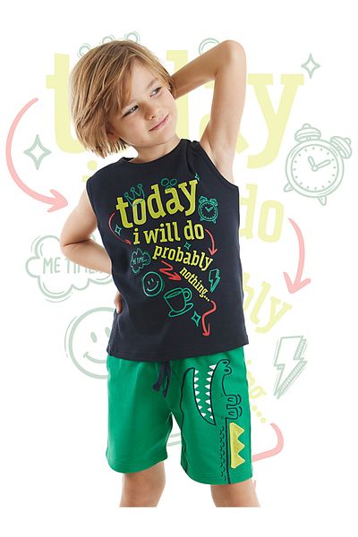 Denokids Today T-Shirt-Shorts-Set für Jungen