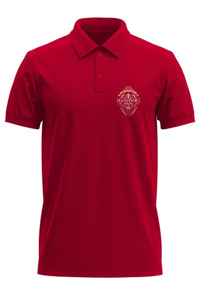 remonz Tricou cu guler polo cu imprimeu Gondor 100% bumbac