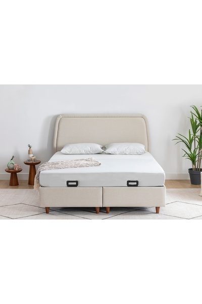 Vivense LUNA ARCHE BAZA VE BAŞLIK SETİ, KREM, 160x200