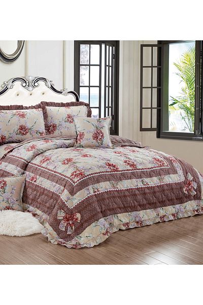Generic Compressed Comforter Set Twin Size Tow color, 4 Pieces, Single Size 160x210cm G2