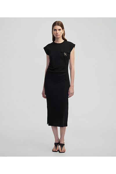 İpekyol Midi Dress with Metal Accessories