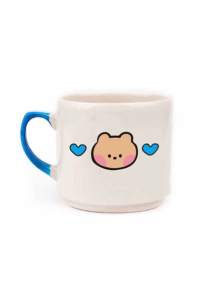 PALTO TASARIM Kawaii Teddy Bear Cream Shiny Mystic Mug - Gift Kawaii Mug Mug