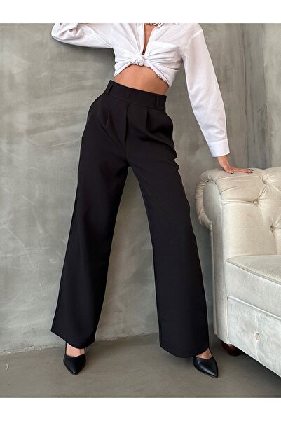 ADAMODA.RO Pantaloni dama evazați simpli