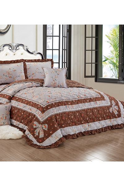 Generic Compressed Comforter Set Twin Size Tow color, 4 Pieces, Single Size 160x210cm G2