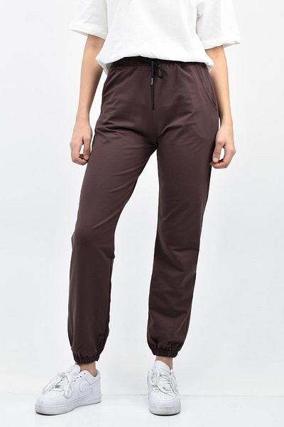 birizmoda Φούτερ Jogger με λεπτομέρεια τσέπης (Καφέ)