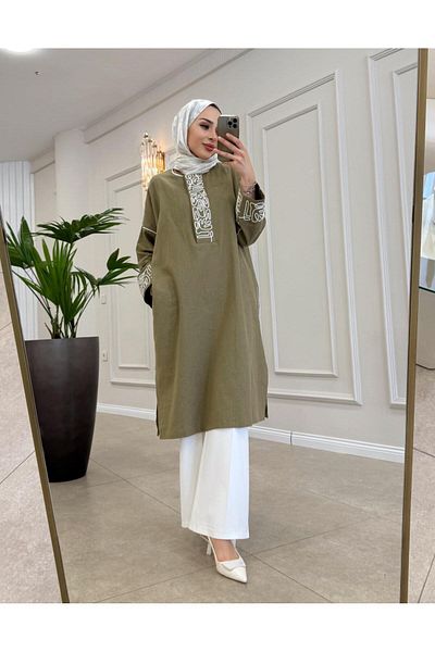 Hare Butik Alessa Linen Long Tunic
