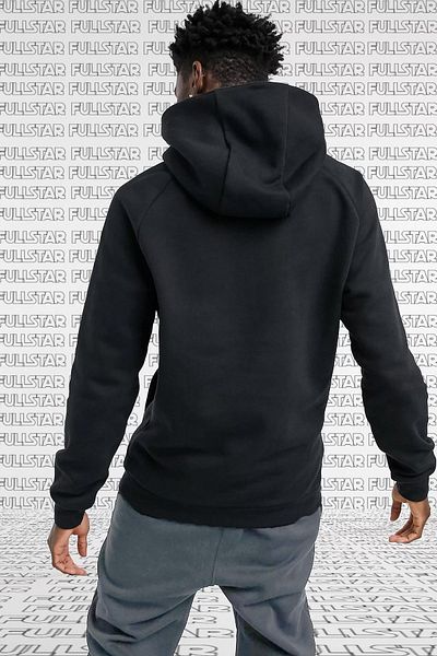 Nike Унисекс суитшърт Jordan Jumpman с голямо лого и полар, черен