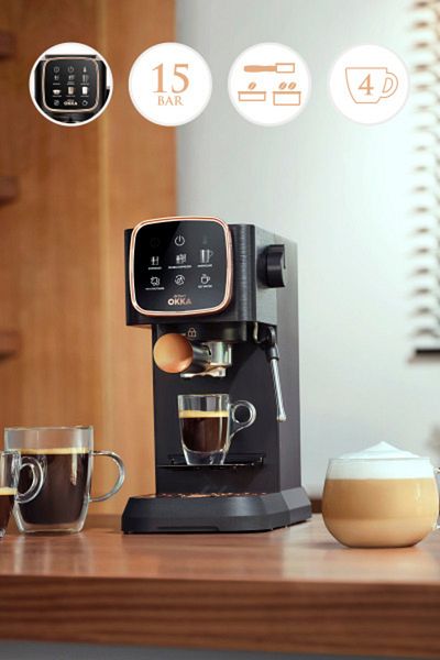 Arzum OK 0034-05 Okka Espresso Solo Semi-Automatic Espresso Machine