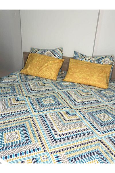 Sophia Bedding Sunwoven Luxurious 5-piece bed sheet set made from 100% Egyptian cotton.