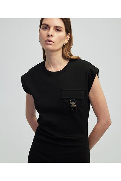 İpekyol Midi Dress with Metal Accessories