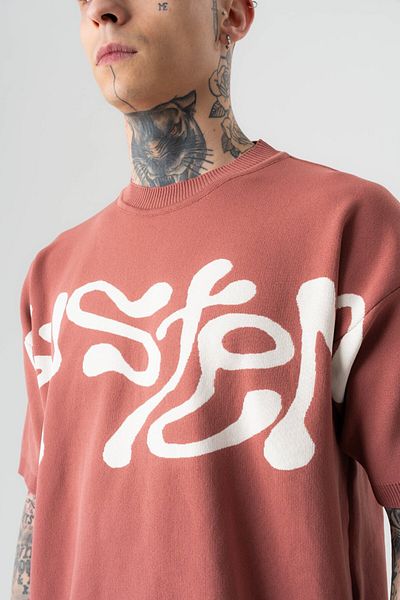 go gang own Σύστημα Πλεκτό Oversize T-shirt