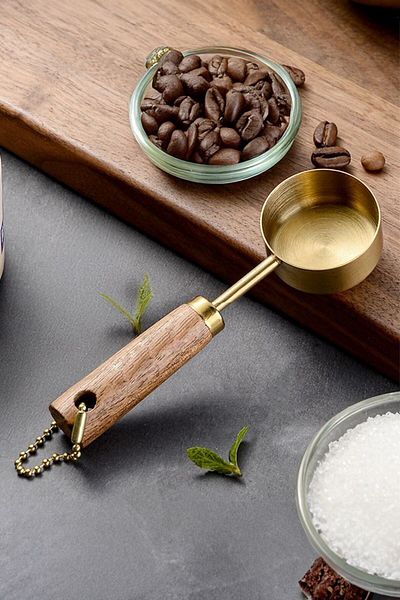 Chavin 1 Tbsp 15ml Gold Steel Coffee Measuring Spoon Mt147Sr